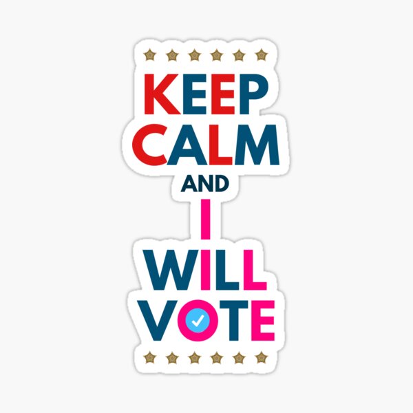 I Will Vote (2) Sticker