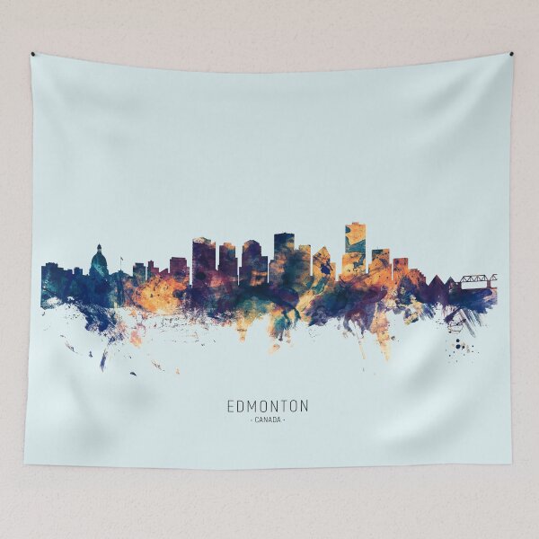 Item preview, Edmonton Canada Skyline designed and sold by ArtPrints.