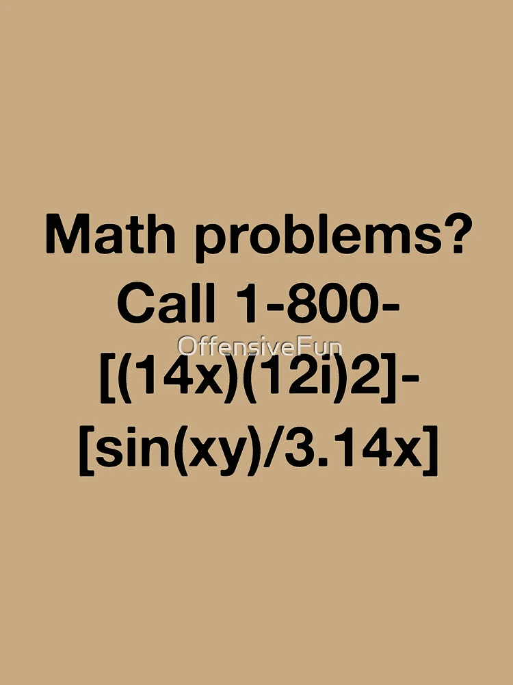 Thumbnail 6 of 6, Premium Oversized Hoodie, Math Problems? designed and sold by OffensiveFun.