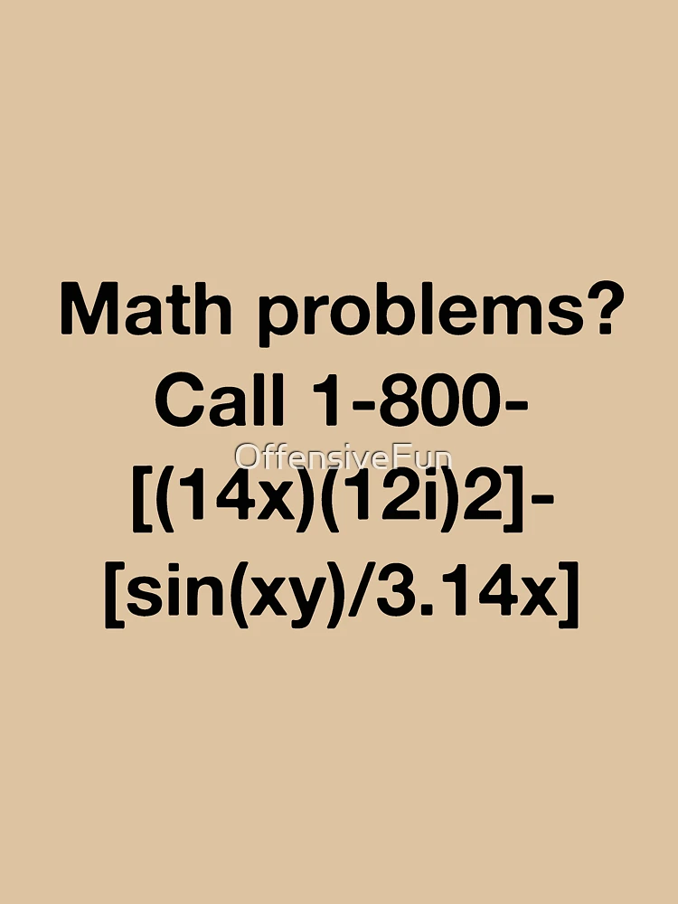 Thumbnail 6 of 6, Pullover Hoodie, Math Problems? designed and sold by OffensiveFun.