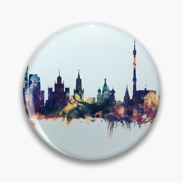 Artikelvorschau, Moscow Russia Skyline entworfen und verkauft von ArtPrints.
