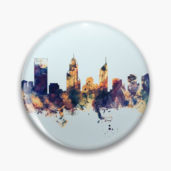 Aperçu de l'œuvre Perth Australia Skyline créée et vendue par ArtPrints.