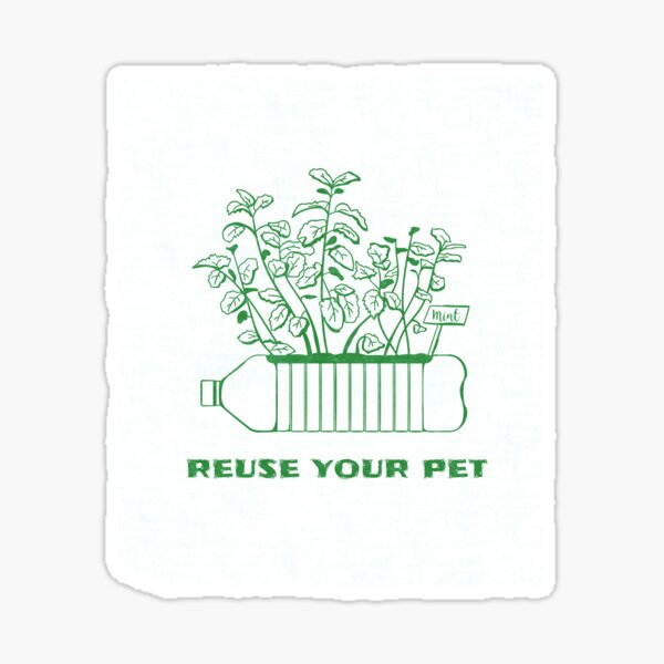 "Recycle and Reused" Sticker for Sale by Zappira Redbubble