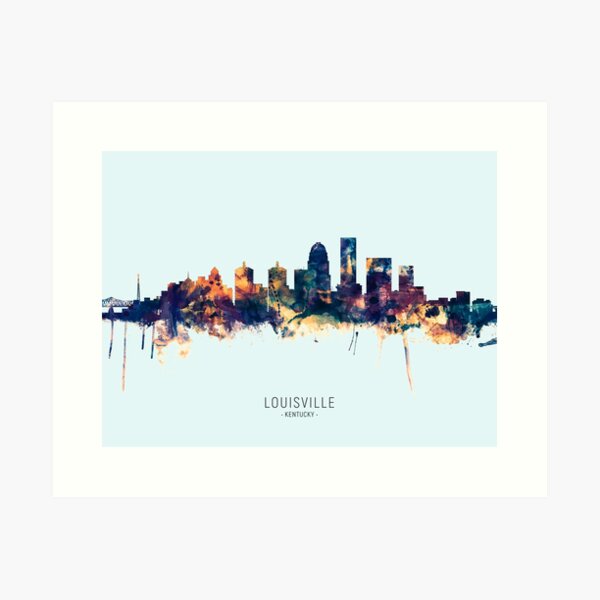 Item preview, Louisville Kentucky Skyline designed and sold by ArtPrints.