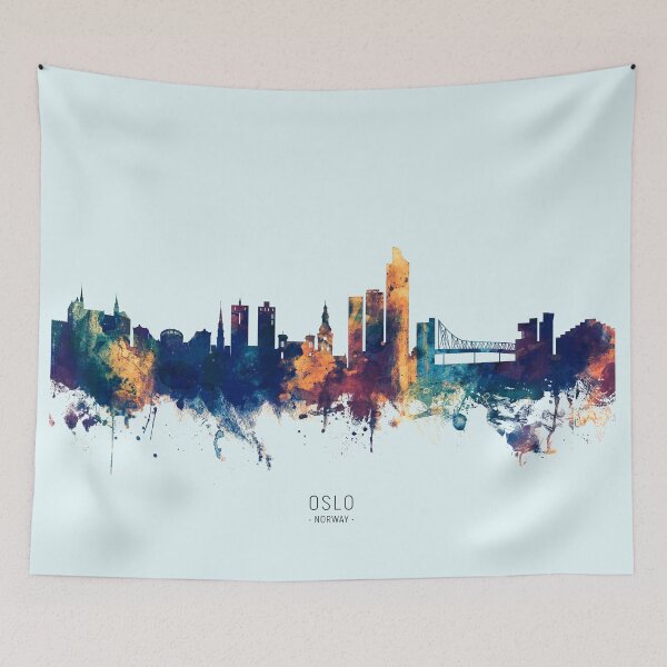 Item preview, Oslo Norway Skyline designed and sold by ArtPrints.