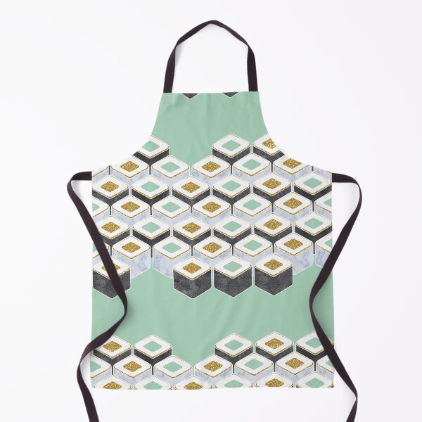Item preview, Luxurious hexagon sushi green designed and sold by SelmaCardoso.