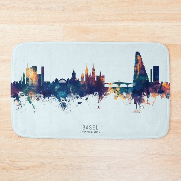 Item preview, Basel Switzerland Skyline designed and sold by ArtPrints.