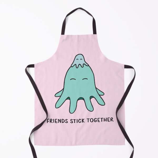 Item preview, Friends Stick Together - Light Teal on Pink designed and sold by ImperfectLife.