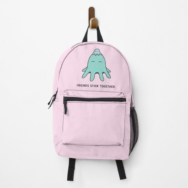 Item preview, Friends Stick Together - Light Teal on Pink designed and sold by ImperfectLife.