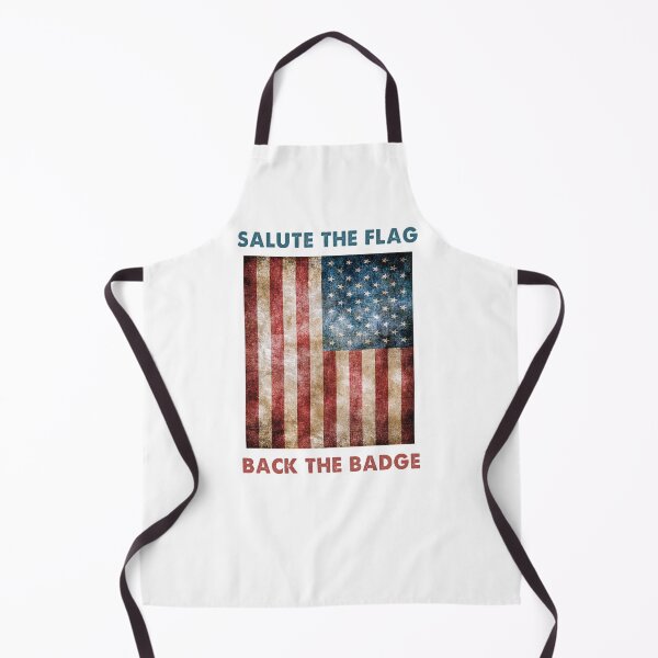 Item preview, Salute the Flag Back The Badge American Flag designed and sold by Kathrine2302.