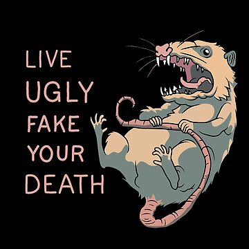 Possum Live Ugly Fake your Death Opossum Team Trash Backpack by DABG DESIGN