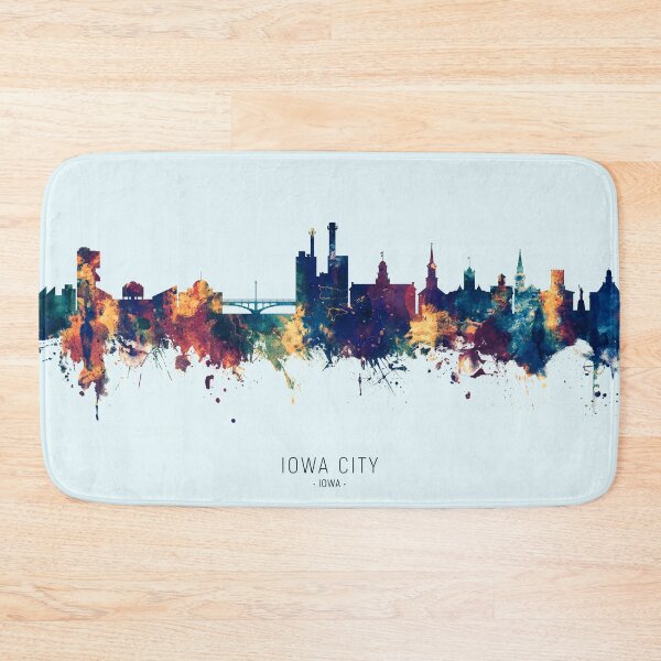 Artikelvorschau, Iowa City Iowa Skyline entworfen und verkauft von ArtPrints.