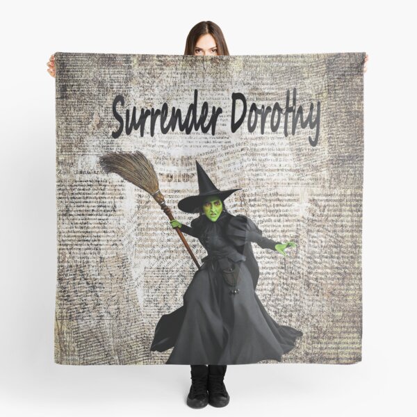 Item preview, Surrender Dorothy wicked witch oz digital mixed media vintage art by mysticladyart mask design print  2020 designed and sold by mysticladyart.