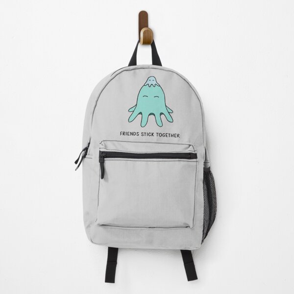 Item preview, Friends Stick Together - Light Teal on Grey designed and sold by ImperfectLife.