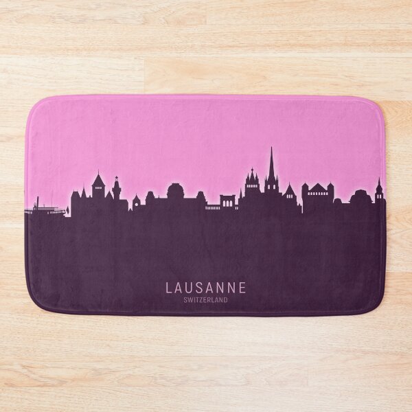Item preview, Lausanne Switzerland Skyline designed and sold by ArtPrints.