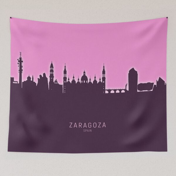 Item preview, Zaragoza Spain Skyline designed and sold by ArtPrints.