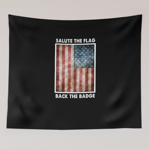 Item preview, Salute the Flag Back The Badge designed and sold by Kathrine2302.