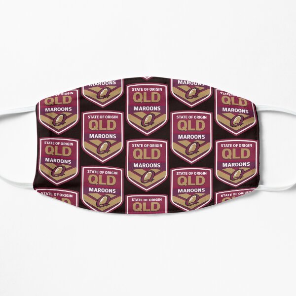 Qld Maroons Face Mask Mask By Supradon Redbubble