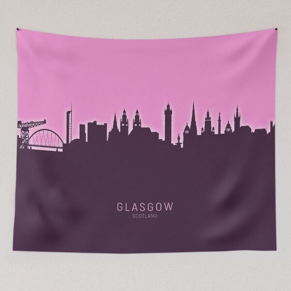 Item preview, Glasgow Scotland Skyline designed and sold by ArtPrints.