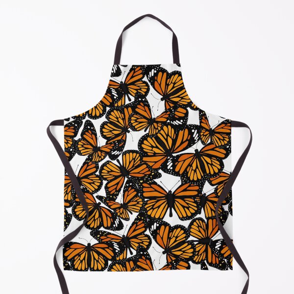 Item preview, Orange Monarch Butterflies Pattern designed and sold by HotHibiscus.