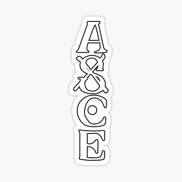 Asce Ace Tattoo One Piece Sticker By Ohryhn Redbubble