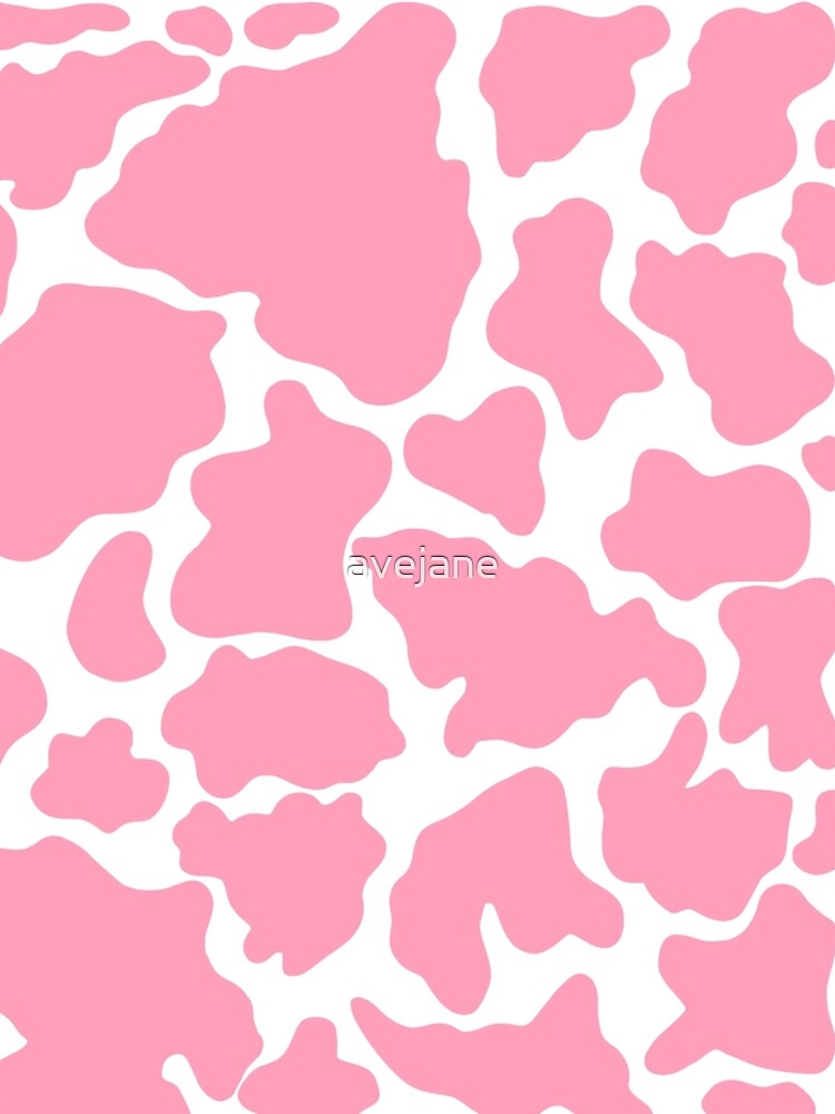 Disover Pink and White Cow Print Leggings
