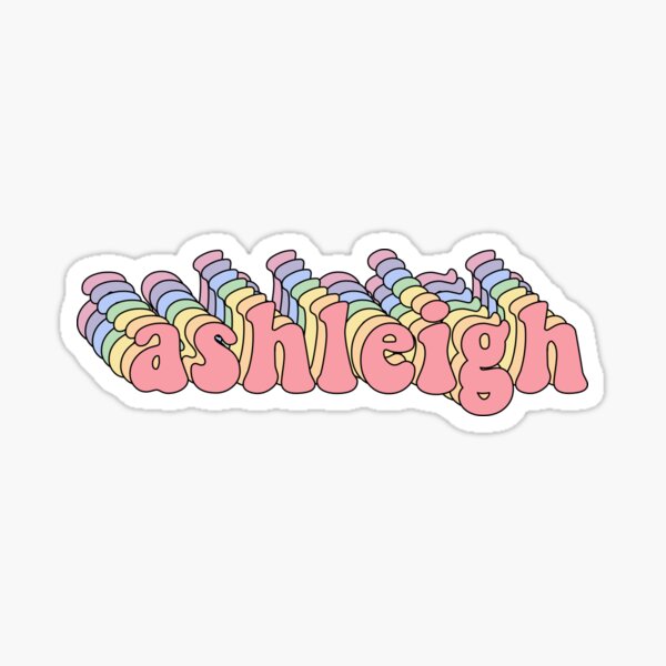 ashleigh name sticker Sticker