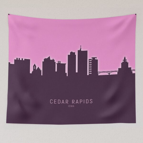 Item preview, Cedar Rapids Iowa Skyline designed and sold by ArtPrints.
