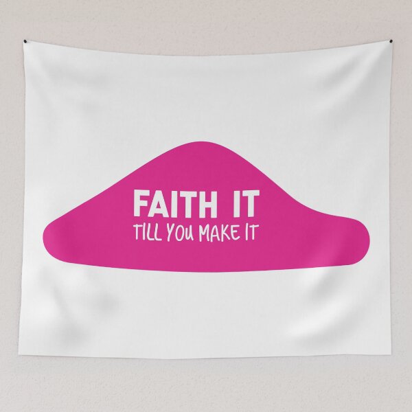Item preview, Faith It Till You Make It -Funny Inspirational Quotes designed and sold by So Witcasm ?.