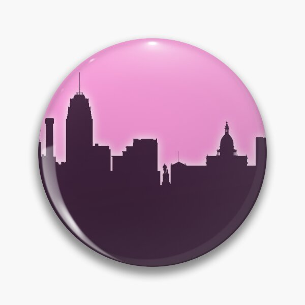 Item preview, Lansing Michigan Skyline designed and sold by ArtPrints.
