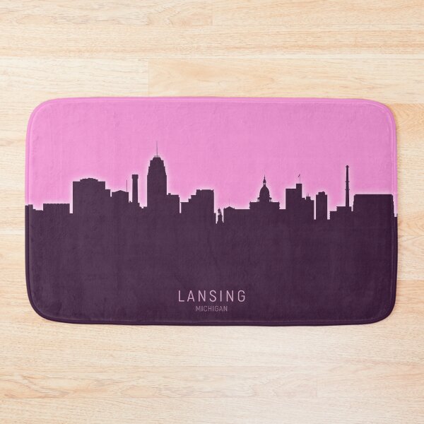 Item preview, Lansing Michigan Skyline designed and sold by ArtPrints.
