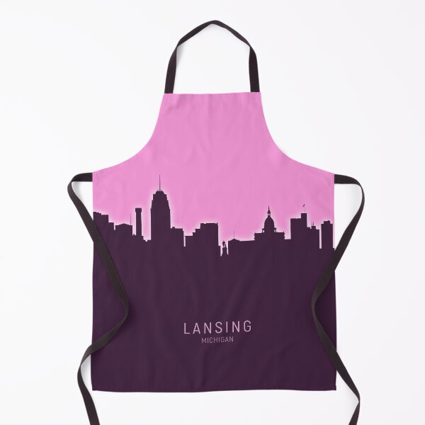 Item preview, Lansing Michigan Skyline designed and sold by ArtPrints.