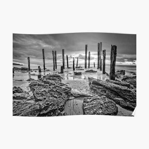 Port Willunga - Monochrome Poster