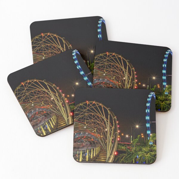 Item preview, Singapore Helix Bridge with Singapore Flyer designed and sold by tpixx.