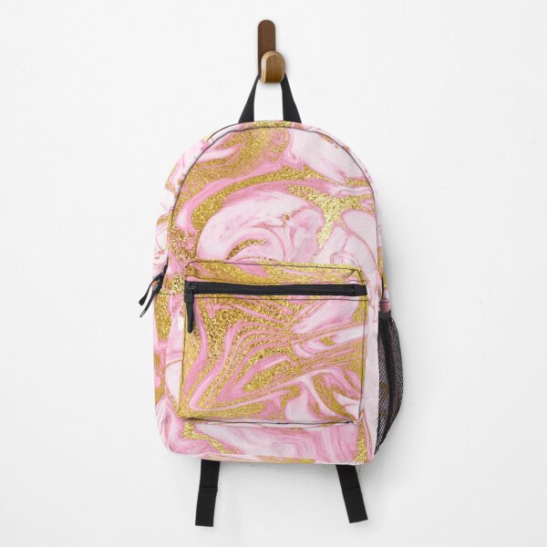 Item preview, Pink And Gold Glitter Faux Marble Ink  designed and sold by MysticMarble.