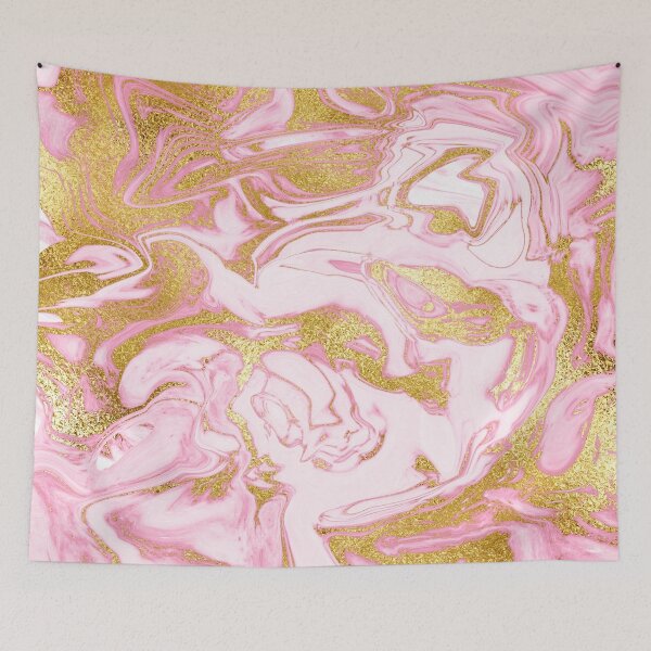 Item preview, Pink And Gold Glitter Faux Marble Ink  designed and sold by MysticMarble.