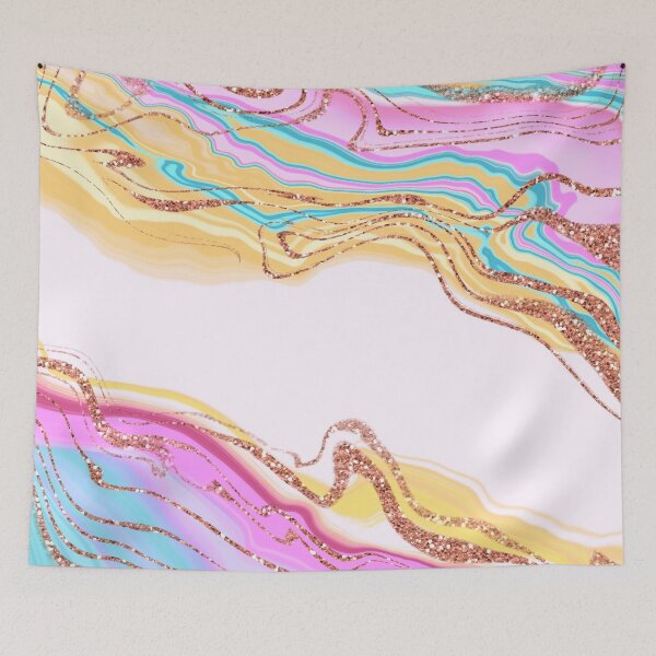 Item preview, Faux Marbled Colorful Summer Glamour Glitter  designed and sold by MysticMarble.