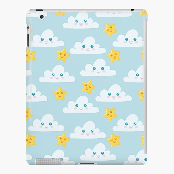 Estampado infantil con nube y estrellas Funda rígida para iPad