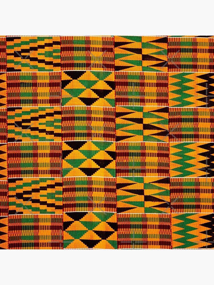 Kente Cloth Pattern African Tribal Print Postcard