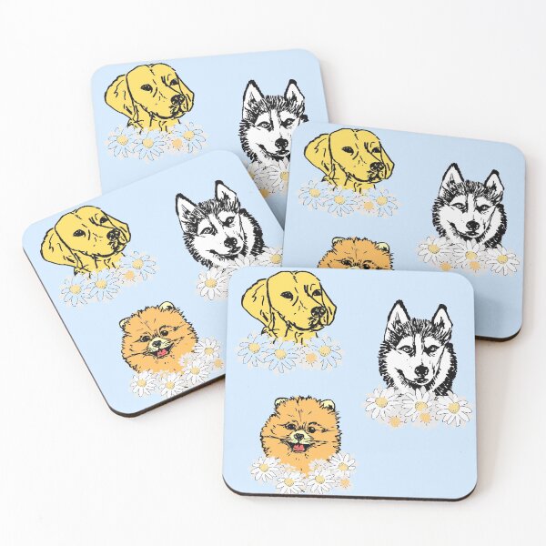 Item preview, Floral Dogs designed and sold by NinaBetterNot.