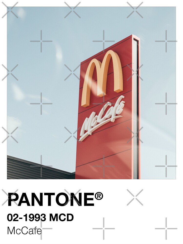 "PANTONE McCafe Paint Chip" Sticker for Sale by eggtartmaster Redbubble