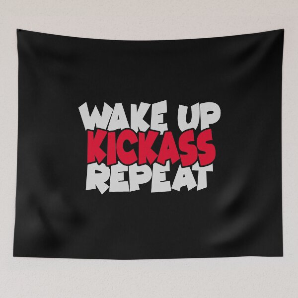 Item preview, Wake up, Kickass, Repeat designed and sold by OzyManDiaS90.