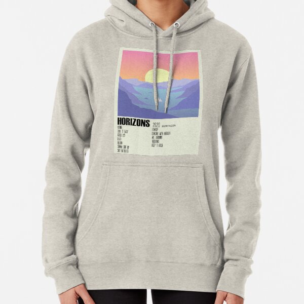 Horizons Surfaces Album Cover Alternative Poster Minimalist Art Pullover Hoodie