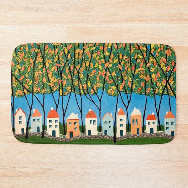 Item preview, Tiny Town Under The Autumn Trees no.1 designed and sold by Lisafrancesjudd.