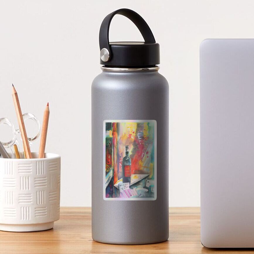 Vista previa del artículo con la obra «Pegatina holográfica», diseñado y vendido por Goodaboom.