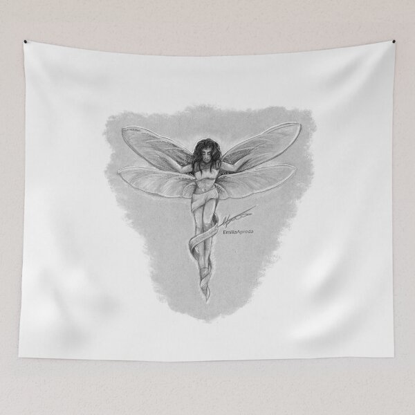 Item preview, Lauren Dragonfly Fantasy Drawing designed and sold by EmiliaApreda.