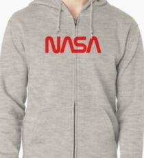 NASA Logo Zipped Hoodie