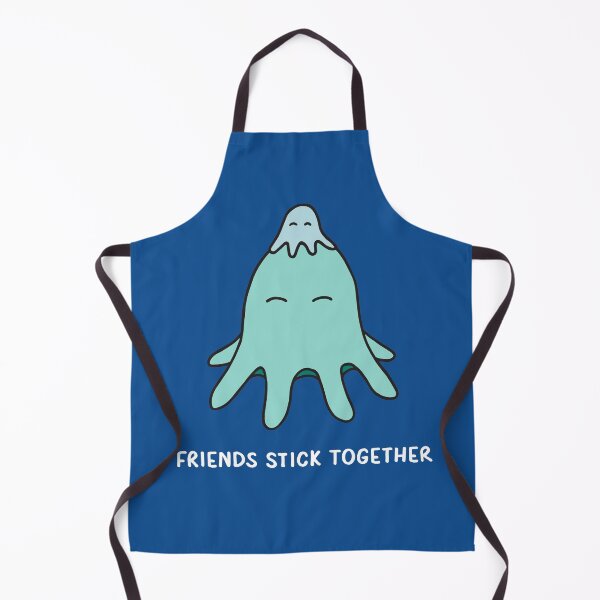Item preview, Friends Stick Together - Light Teal on Blue designed and sold by ImperfectLife.