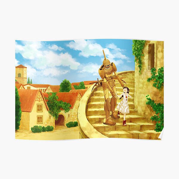 The Girl and the Robot - Friends in the Castle Town Poster