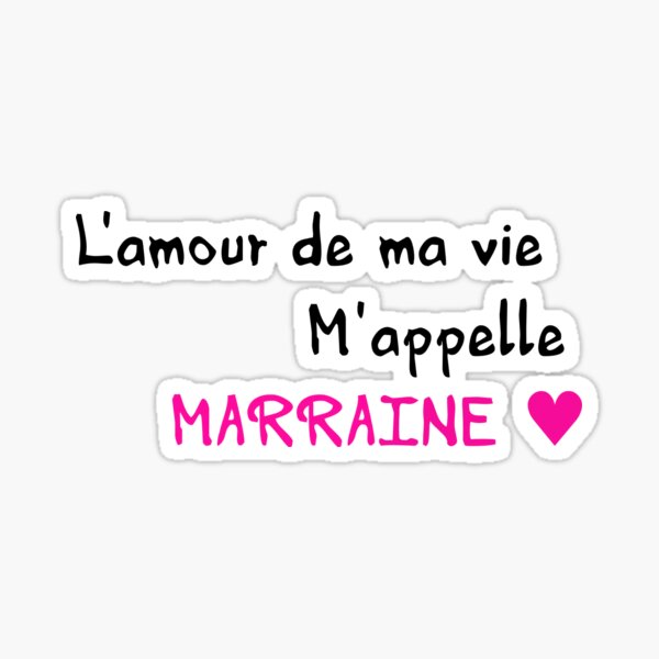 Produits Sur Le Theme Aimer Ma Marraine Redbubble